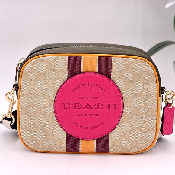Coach Handbags - Coach Dempsey Camera Bag In Signature Jacquard